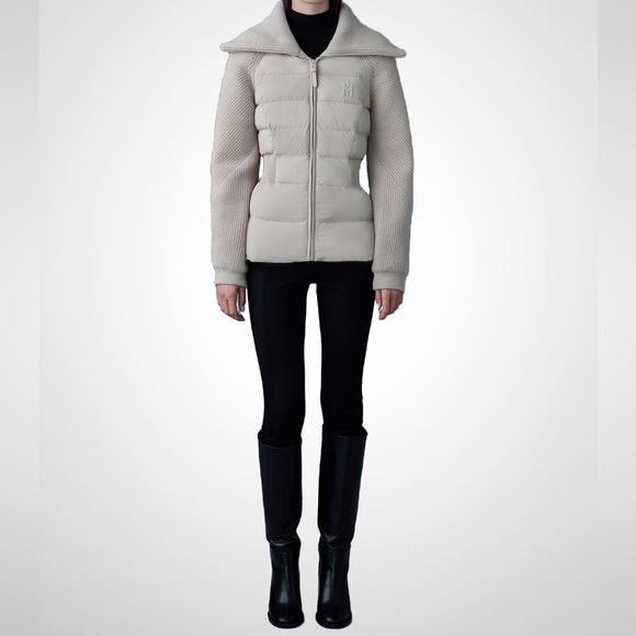 MACKAGE FOXY TRENCH M - BRAND NEW MIX MEDIA DOWN JACKET - Picture 3 of 9